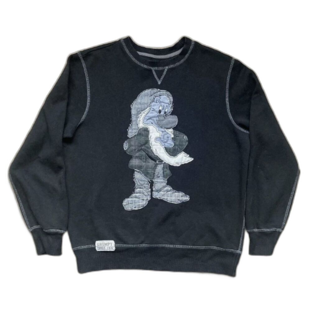 Disney Parks Grumpy Sweatshirt Snow White 7 Dwarfs Small Vacation Vintage